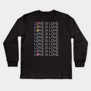 Love is Love x Sailormoon - Dark Kids Long Sleeve T-Shirt